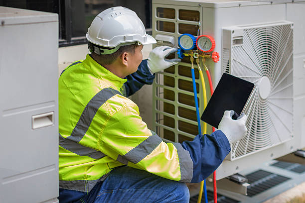 Professional Air Duct Cleaning technician working in New Tripoli, PA